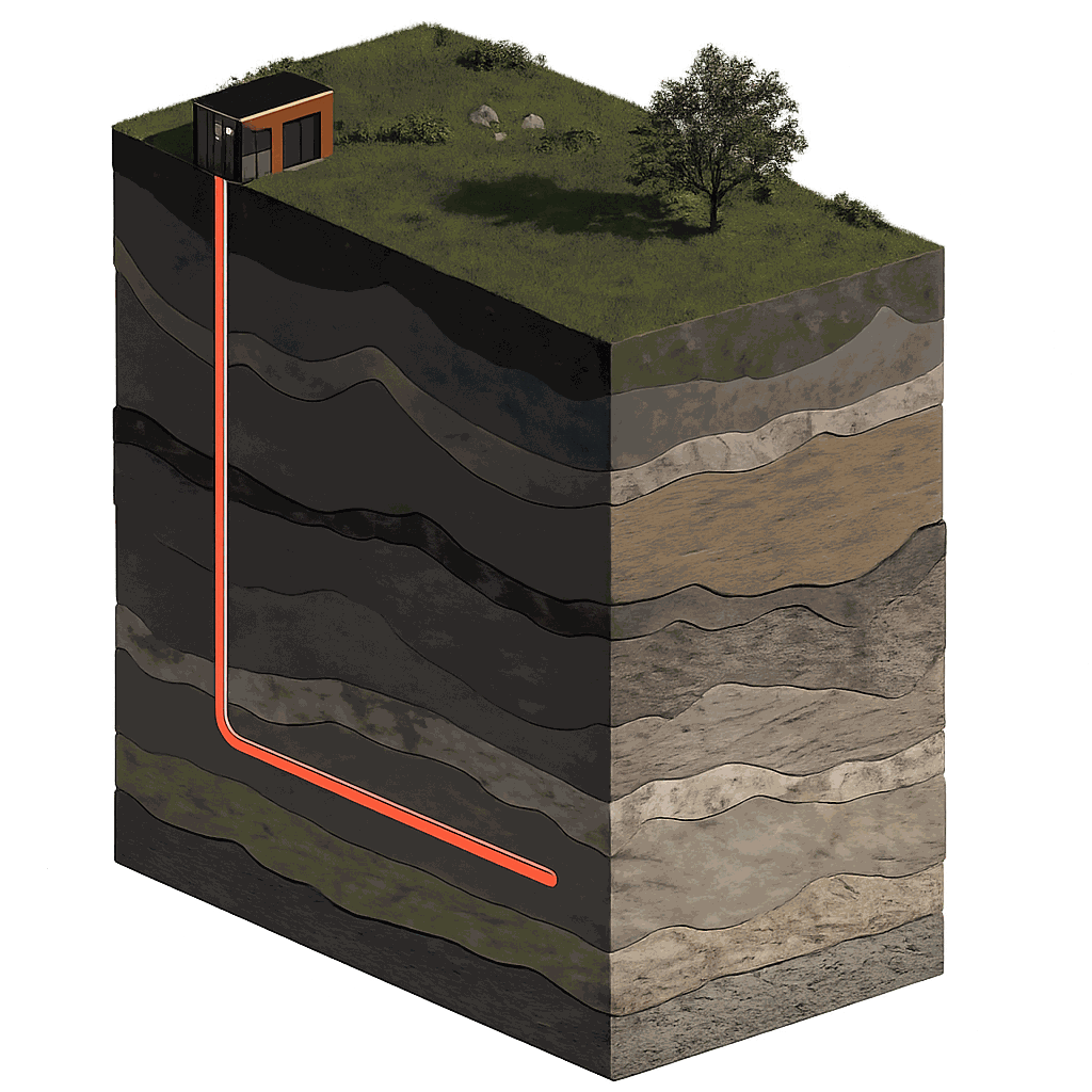 Heat4Ever system in geological model